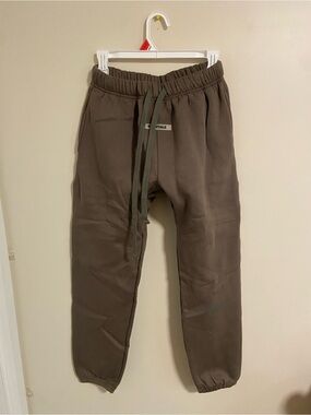 Essentials Men's Brown Pullover Drawstring Joggers
